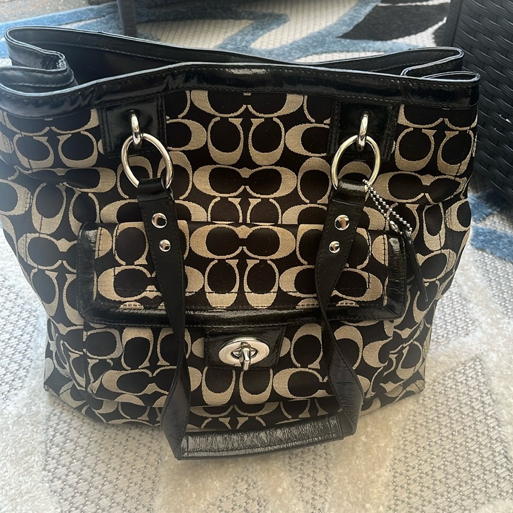 Authentic Coach Tote Bag CC Logo